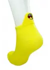 Omarı Eğlenceli Emoji Desenli Kadın Pamuklu Bilek Çorapları