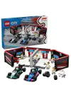 60444 Lego City F1 Garajı ve Mercedes-AMG ve Alpine Arabaları 678 parça +7 yaş
