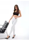 Omarı Yüksek Bel Beyaz Pantolon Modası