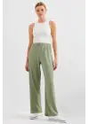 6543 Örme Pantolon - Çağla