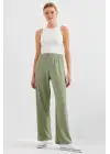 6543 Örme Pantolon - Çağla
