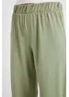 6543 Örme Pantolon - Çağla
