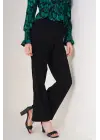 6543 Örme Pantolon - Siyah
