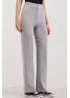 6629 Yüksek Bel Palazzo Pantolon - Gri