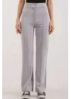 6629 Yüksek Bel Palazzo Pantolon - Gri