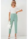 6650 Yüksek Bel Kumaş Pantolon - Mint