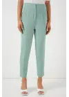 6650 Yüksek Bel Kumaş Pantolon - Mint
