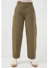 6703 Yüksek Bel Kot Pantolon - Haki