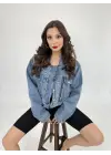 Omarı Kadın Mavi Kot Ceket - Şık ve Rahat Tesettür Giyim