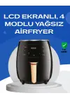 6l Yağsız Fritöz 2400w Dokunmatik Ekran Otomatik Kapanma Airfryer