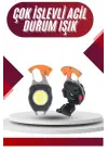7 Modlu Mini Led Lamba Anahtarlık Usb Şarjlı Kamp İçin Taşınabilir