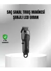 7000 Rpm Güçlü Motorlu Lcd Göstergeli Şarjlı Tıraş Makinesi