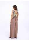 Omarı Şık Kahve Rengi Tulum Modası