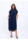 Omarı Kadın Mavi Kot Elbise