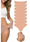 8 Adet Kadın Dikişsiz Lazer Kesim Esnek İz yapmayan Külot Ten