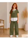 9/16 Yaş Oysho Penye Taşlı Çocuk Takımı