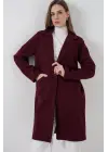 9085 Kaşe Kaban - Bordo