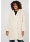 9148 Oversize Peluş Kaban - Ekru