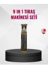 9’u 1 Arada Çoklu Bakım Tıraş Seti Profesyonel Saç Sakal Kesme
