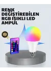A Kalite 2025 Rgb Led Ampul Uzaktan Kumandalı 16 Renkli Lamba