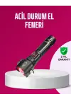 Acil Durum El Feneri Çekiç Ve Pusula Özellikli Güçlü Işık