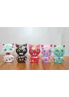 Ahşap 5li Kedi Seti Polos:5