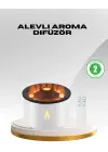 Alev Efektli Aromaterapi Difüzörü – 360 Ml Su Hazneli, Sessiz Ve Zaman Ayarlı
