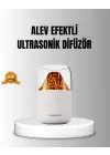 Alev Efektli Ultrasonik Uçucu Yağ Difüzörü 280ml Su Tanklı Ve Sessiz Çalışma Özellikli