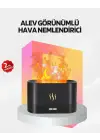 Alev Görünümlü Hava Nemlendirici Kumandalı Led Işıklı Aromatik Difüzör
