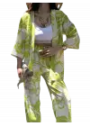 Trend Desenli Kimono Alt Üst Takım