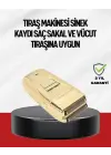 Altın Kaplama Kablolu Erkek Tıraş Makinesi Favori Atlı