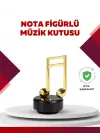 Altın Nota Temalı Müzik Kutusu  Müzikli Hediyelik