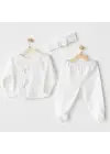 Omarı Şık Bebek Zıbın Takımı Ekru Rengi