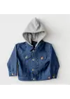Andywawa Ac25936 Jacket Casual Bebek Ceket İndigo