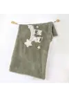 Omarı Yumuşak Dokunuşlu 90x85 Yeşil Wardrobe Battaniye