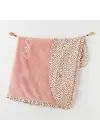 Omarı Yumuşak ve Şık Leopard Desenli Battaniye - 90x85 Pink