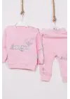 Angel Kanat Detaylı % 100 Pamuk Kız Bebek Takımı