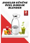 Anneler Gününe Özel Hediye Bardak Blender Paslanmaz Çelik Bıçaklı