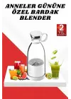 Anneler Gününe Özel Hediye Bardak Blender Paslanmaz Çelik Bıçaklı