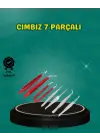 Antistatik 7’li Hassas Cımbız Takımı Manyetik Olmayan Uçlu