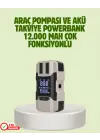 Araç Akü Takviye Cihazı Ve Lastik Şişirme Pompası 12.000 Mah