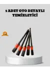 Araç Detay Temizlik Fırçası 5’li Set Çizmeyen Kıl Çok Yönlü Kullanım