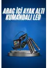 Araç İçi Ayak Altı Led 12 Led Işık Sese Müziğe Duyarlı Rgb Işıklı Aydınlatma Seti