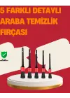 Araç İçi Detaylı Temizlik Seti-araba Jant Ve İç Yüzey Temizlik Fırçaları