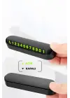 Araç İçi Numaratör Numaralık Torpido Üstü Açılır Kapanır Telefon Numarası Bırakma
