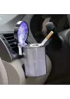 Araç İçi Oto Kokusuz Küllük Rgb Işıklı Kapaklı