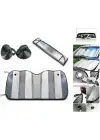 Araç Ön Cam Güneş Koruma Isı Önleyici Katlanabilir Model Fiat Egea Honda Civic Ford Focus Dacia Duster