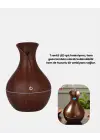 Aromaterapi Difüzör Ahşap Desenli Ve Ultrasonik Nemlendirici Led Işıklı