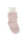 Omarı Pembe Desenli Bebek Soket Çorap Seti
