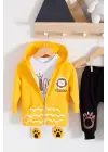 Aslan Desenli 3lü Erkek Bebek Takımı